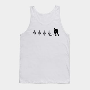 Ice Hockey Heartbeat Tank Top